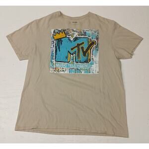 MTV Beige XL Cotton Comfort Dress Casual Vintage Style Tshirt